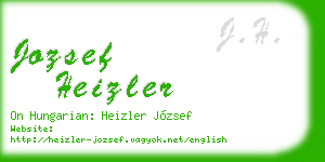jozsef heizler business card