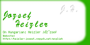 jozsef heizler business card